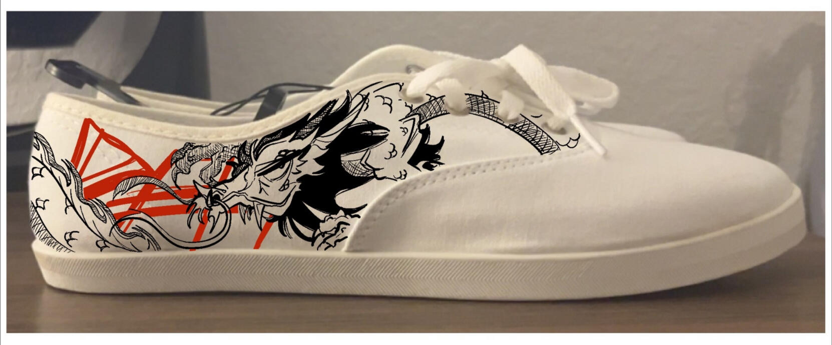 Shoe Design Red Lineart