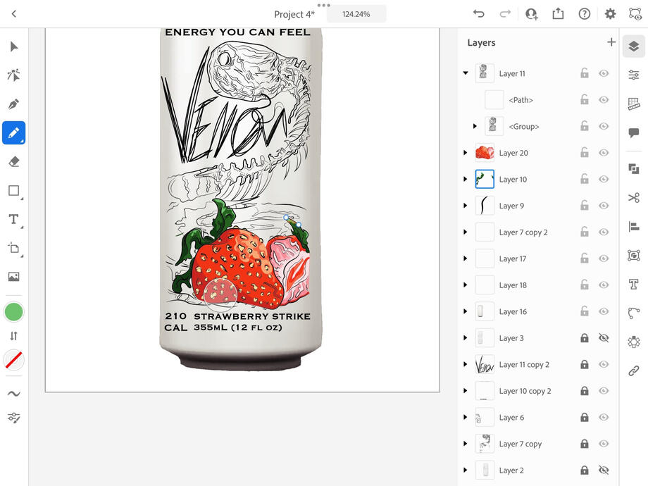 Venom Drink Can Progress A