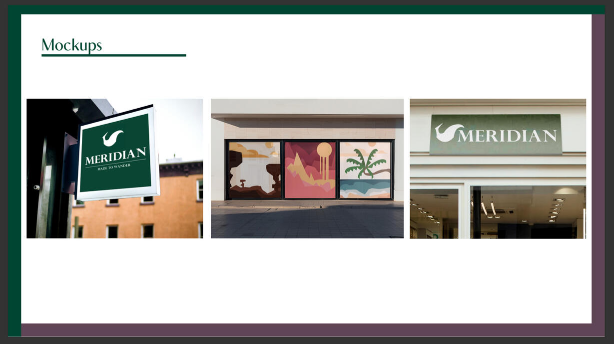 Meridian Mockups