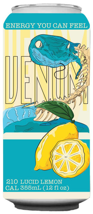 Lemon Venom Energy Drink Can